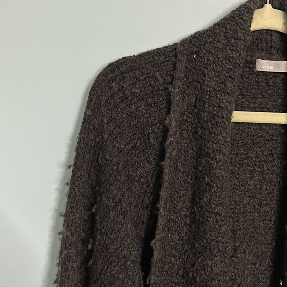 Vince Wool Cashmere Blend Open Chunky Pocket Sweater - Picture 4 of 8